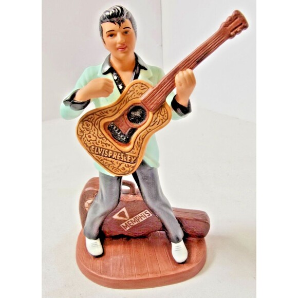 Elvis Presley Porcelain Hand Painted Figurine Avon VTG 1987 Memphis King Of Rock - Picture 4 of 11